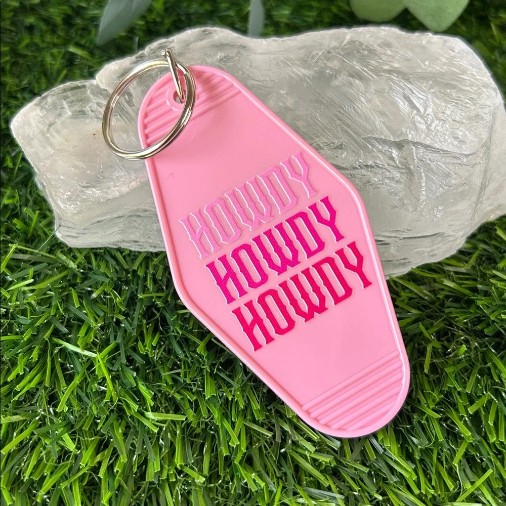Two Custom Made Key Chain Bag Charms NWOT